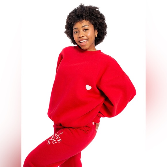ILY Baby Crewneck Sweatshirt in Red - Picture 3 of 9